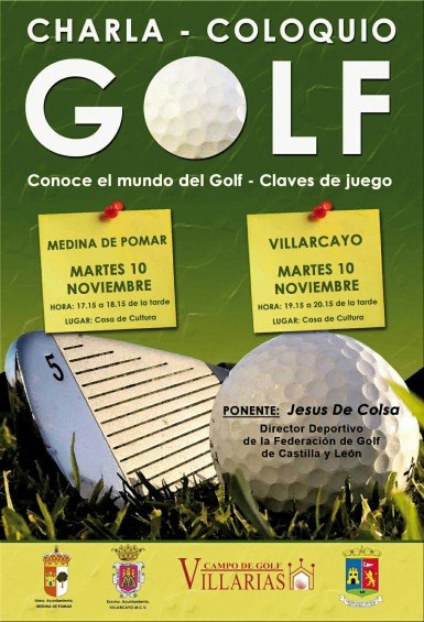 Charla sobre “Conoce el mundo del golf, claves del juego” en Medina de Pomar y Villarcayo