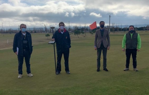 Visita de valoradores de campos federativos a la Escuela de Golf de Valladolid