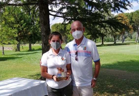 César y Cristina Carlón, ganadores del I Campeonato Padres e Hijos de Castilla y León