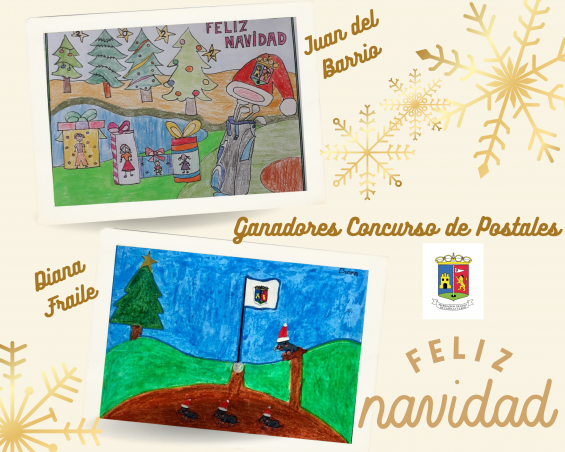 Juan del Barrio y Diana Fraile, ganadores del Concurso de Postales Navideñas impulsado por la FGCyL