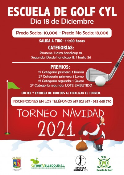 Torneo de Navidad en la Escuela de Golf de Castilla y León