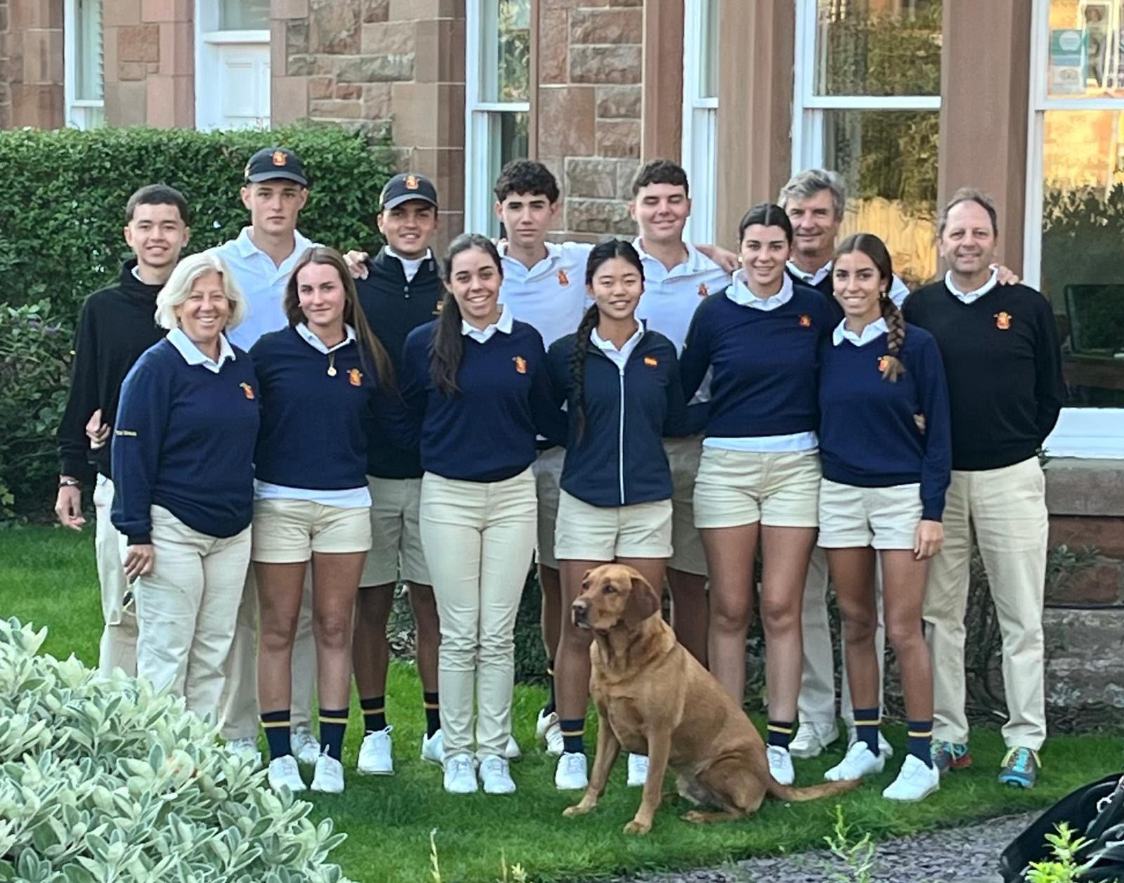 Cristina García, integrante de la concentración de promesas en los links británicos