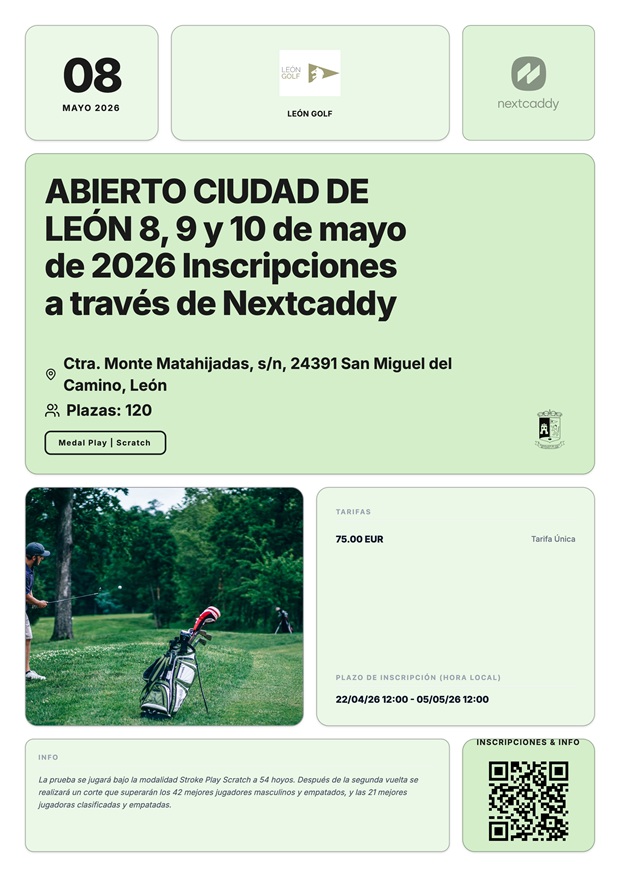 INSCRIPCIONES – Campeonato Abierto Ciudad de León 2026